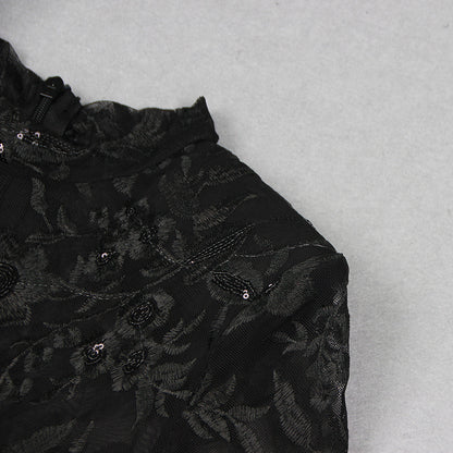 Fiona – Combinaison Élégante en Dentelle Transparente