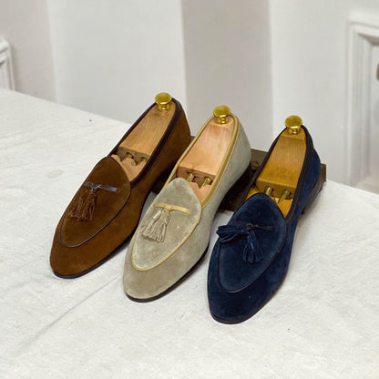 Jay – Mocassins Mode à Enfiler en Daim Premium