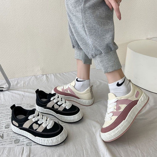 Sophie – Baskets en Toile à Plateforme Automne