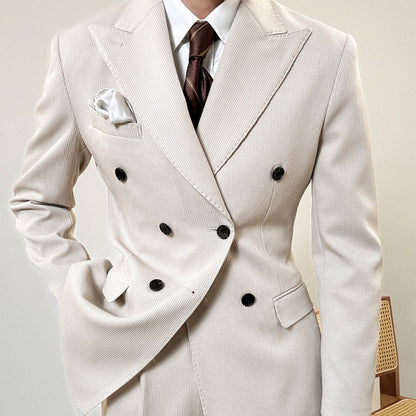 Gabriel – Costume à Col Double Boutonnage