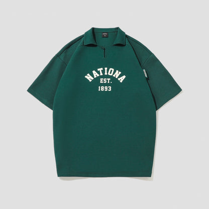 Jim – Chemise à Col Revers en Coton Perlé Lourd