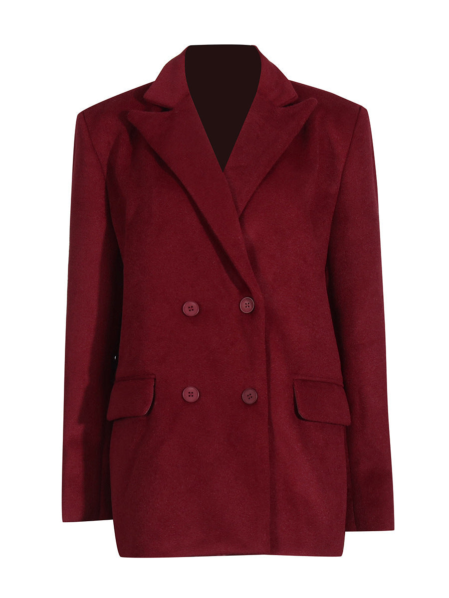 Emma – Manteau Coréen Élégant et Décontracté en Couleur Unie