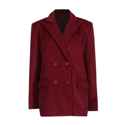 Emma – Manteau Coréen Élégant et Décontracté en Couleur Unie