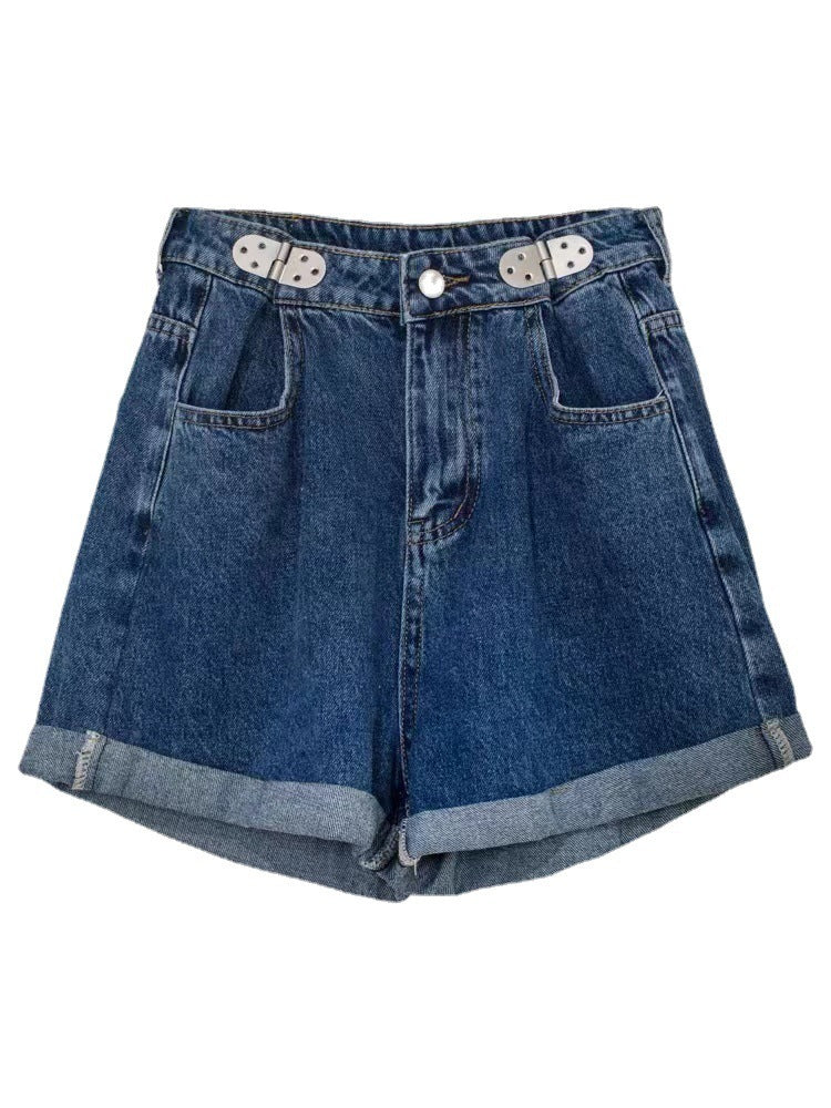 Diana – Shorts en Denim Rétro Larges et Fins