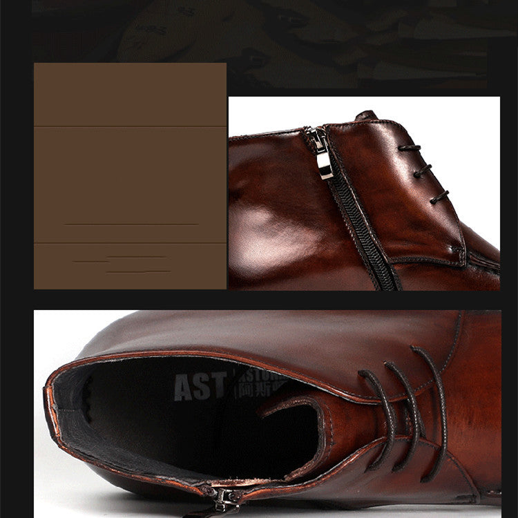 Marc – Bottes Hautes en Cuir Vegan pour Hommes