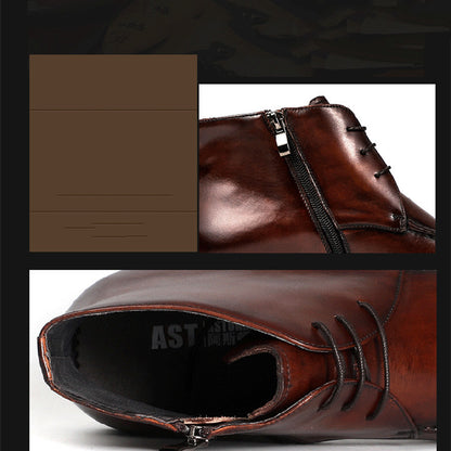 Marc – Bottes Hautes en Cuir Vegan pour Hommes