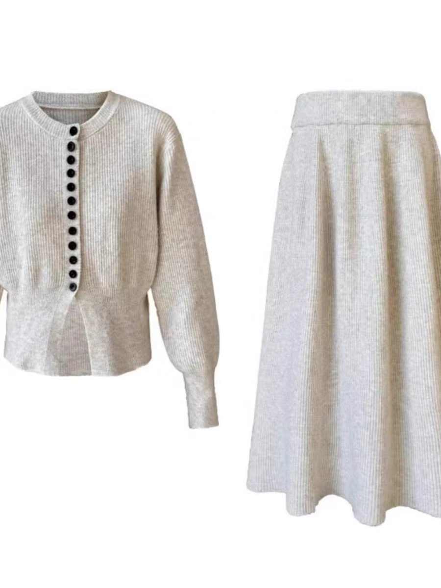 Diana – Ensemble Deux Pièces Cardigan et Jupe