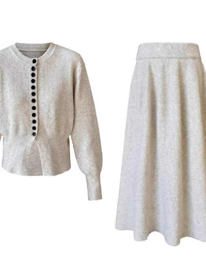Diana – Ensemble Deux Pièces Cardigan et Jupe