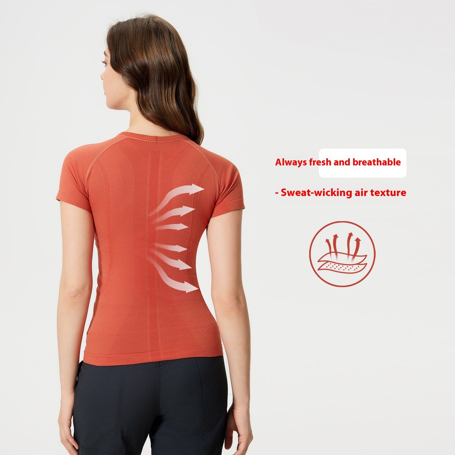 Elizabeth – T-shirt de Sport à Manches Courtes pour Femmes