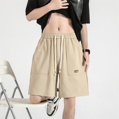 Jude – Shorts Rétro Japonais avec Poches Brodées