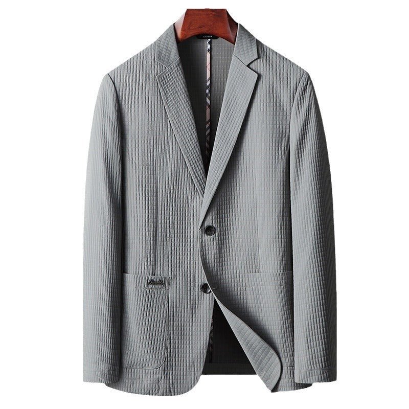 Colin – Manteau fin en couleur unie sans repassage