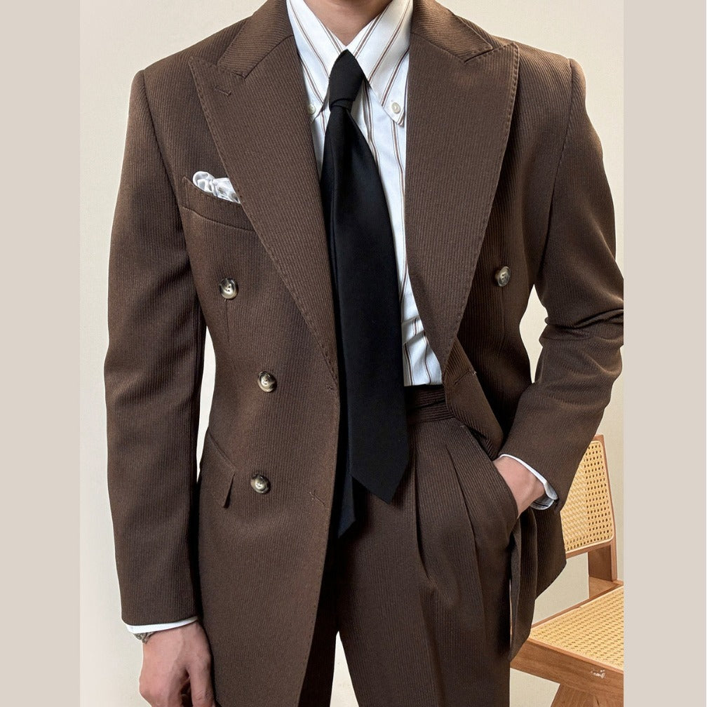Gabriel – Costume à Col Double Boutonnage