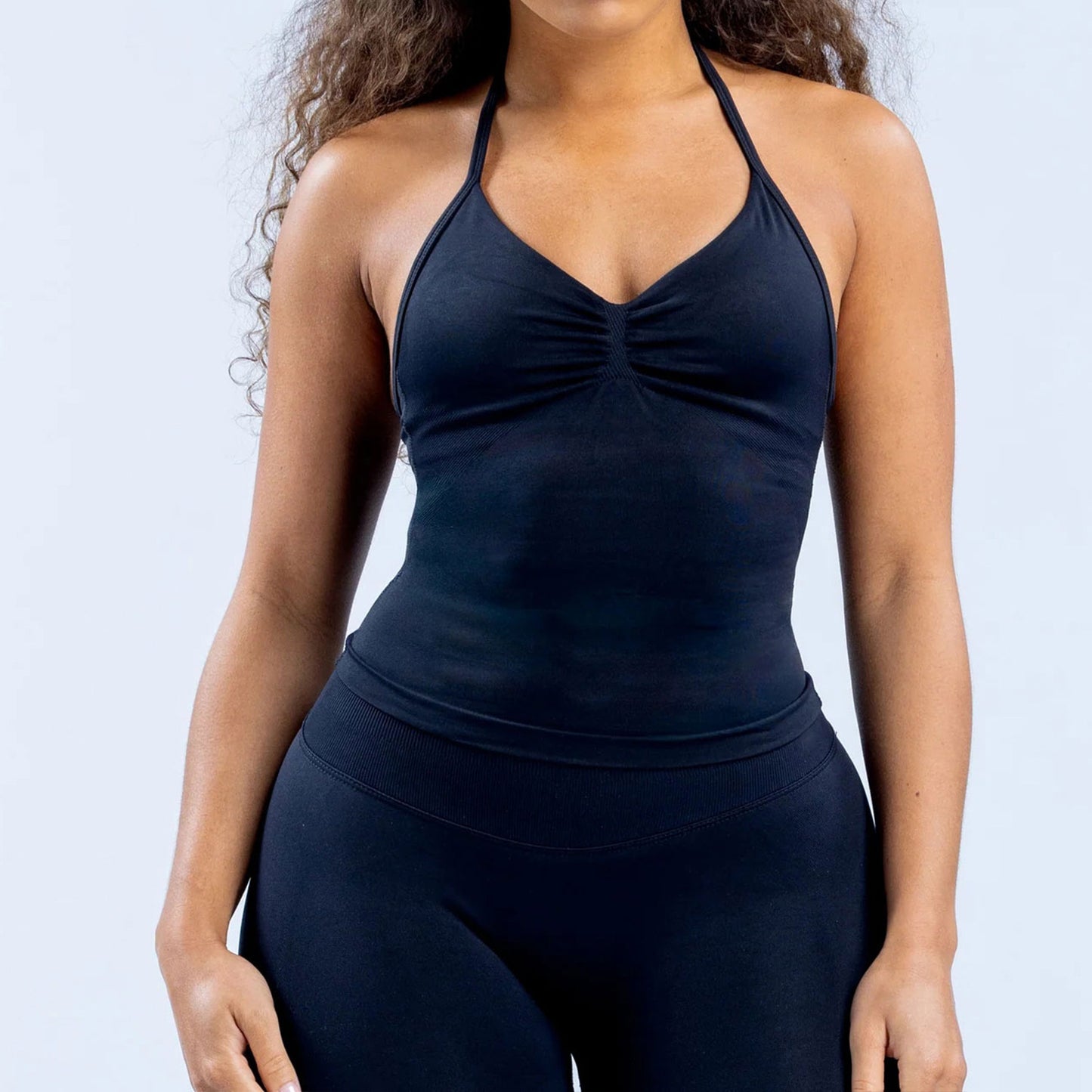 Joanne – Débardeur de Sport Sans Couture en Nylon Mat Élastique