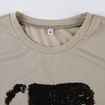 Andrea – T-shirt Slim à Graffiti