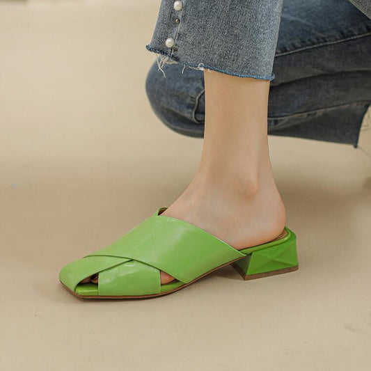 Amelia – Sandales et Mules à Talons Bas