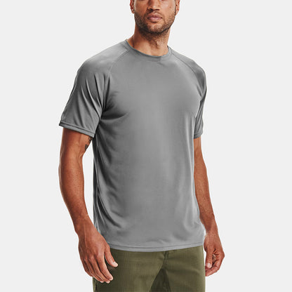 James – T-shirt d'exercice d'été pour homme à col rond ample