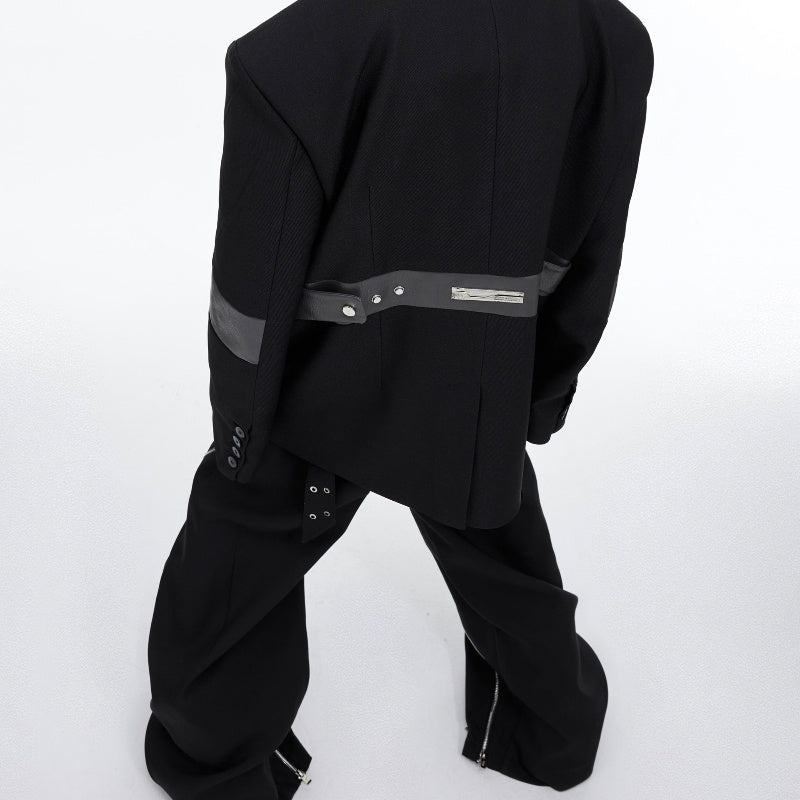 Cameron – Veste de costume avec épaule rembourrée et couture tridimensionnelle