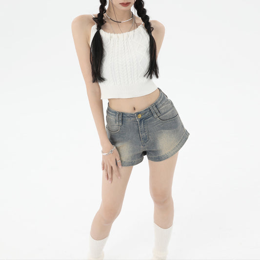 Heidi – Short en Jean Rétro Ultra Court