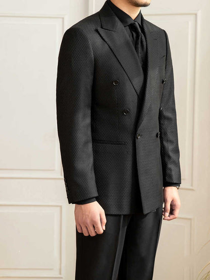 Ralph – Costume à carreaux noir pour hommes