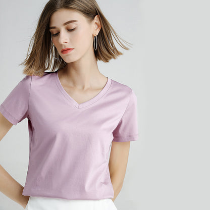 Tommy – T-shirt Simple en Coton Mercerisé pour Homme