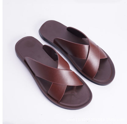 Jon – Sandales Antidérapantes en Cuir Vegan