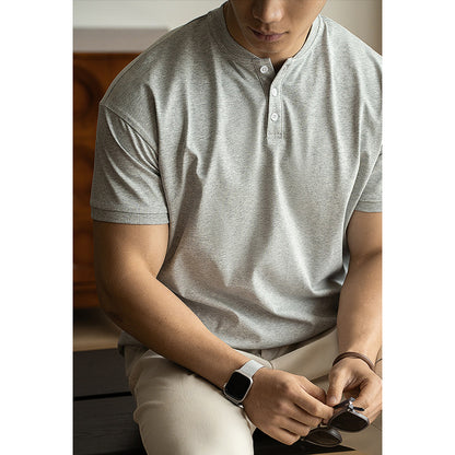 Elliot – Chemise à Col Henry Respirante et Légère