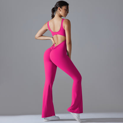 Sophie – Combinaison Évasée Longue et Slim pour Femme