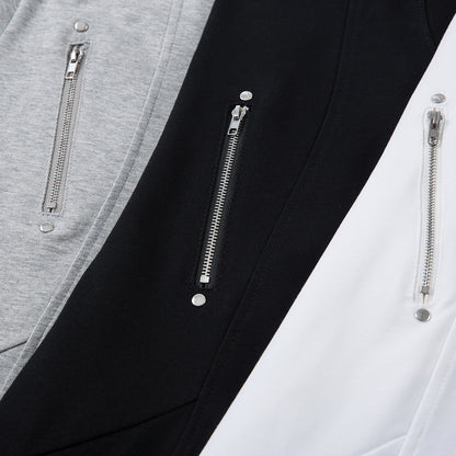 Rory – T-shirt à Manches Courtes avec Fermeture Éclair et Couture