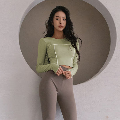 Christine – Haut à Manches Longues en Vegan Cuir Pour Femme