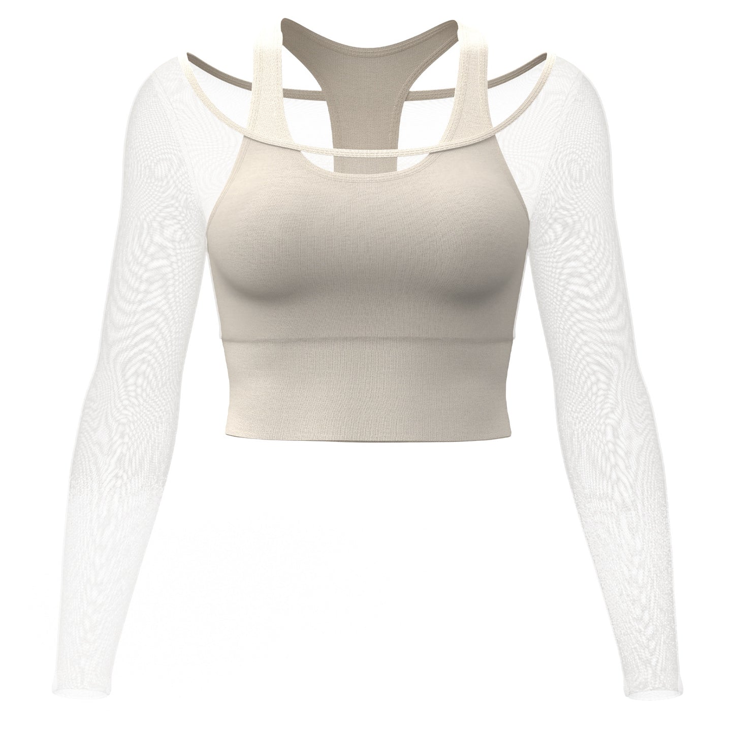 Diana – Haut Long à Manches en Maille pour Yoga
