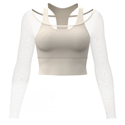 Diana – Haut Long à Manches en Maille pour Yoga