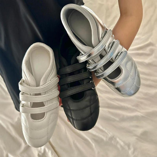 Christina – Ballerines à Scratch Sportives et Décontractées