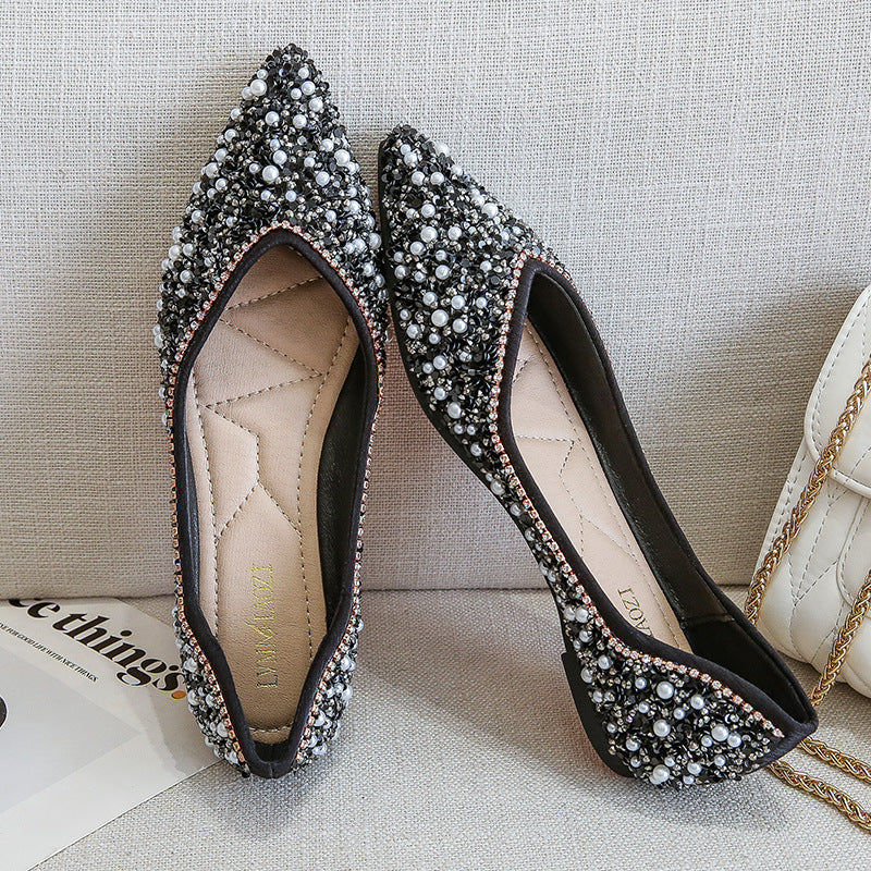 Harriet – Chaussures Plates avec Strass pour Femmes