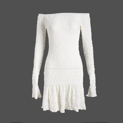 Charlotte – Robe Élastique et Douce à Épaules Dénudées
