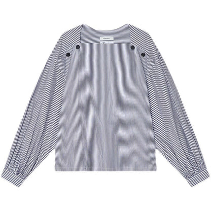 Dan – Chemise Rayée à Épaules Tombantes