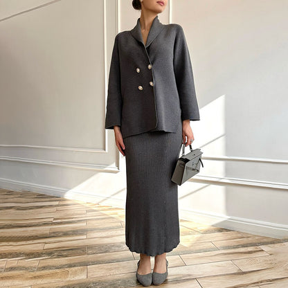 Tamara – Manteau Long à Boutons pour Femme