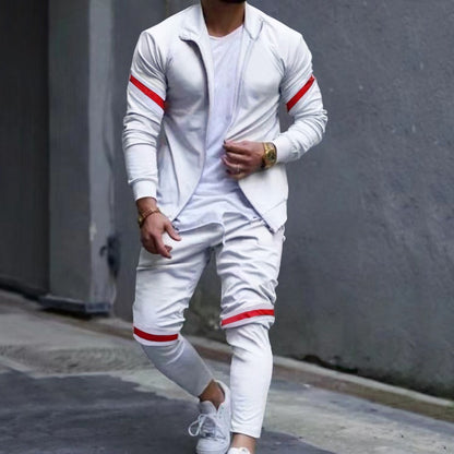 Jay – Ensemble de Sport Cardigan à Manches Longues et Pantalon Décontracté
