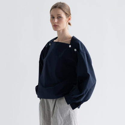 Dan – Chemise Rayée à Épaules Tombantes