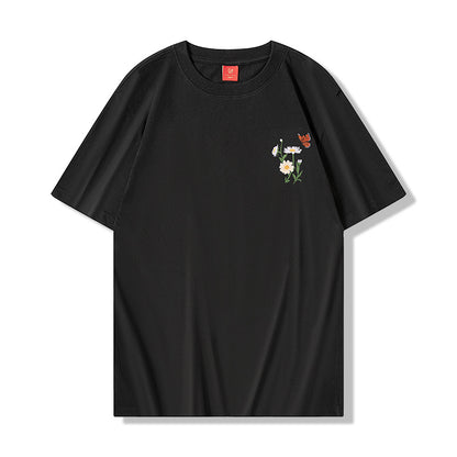 Ashley – T-shirt National à Manches Courtes avec Papillon Changeant