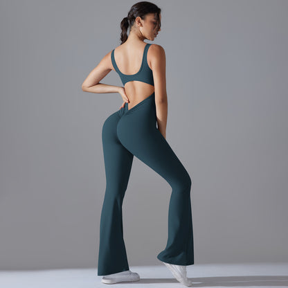 Sophie – Combinaison Évasée Longue et Slim pour Femme