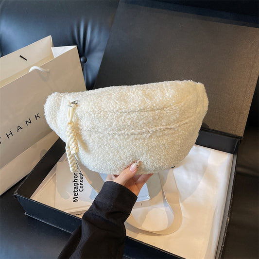 Harriet – Sac Bandoulière en Peluche Grande Capacité