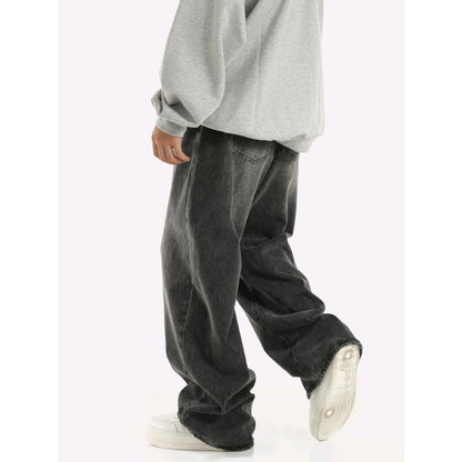 Robin – Jeans Élastiques Gris Fumé Vintage