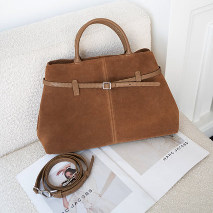 Caroline – Sac à bandoulière rétro en suède vegan