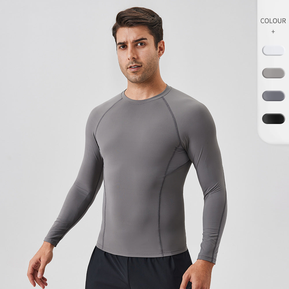 James – Haut à manches longues de compression pour entraînement en extérieur