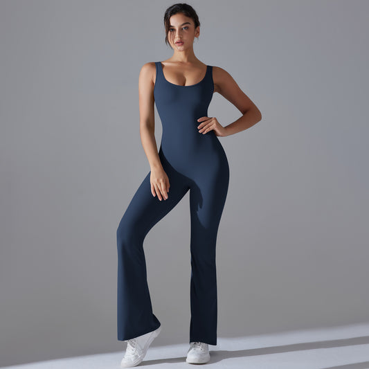 Sophie – Combinaison Évasée Longue et Slim pour Femme