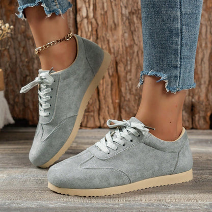 Jane – Chaussures décontractées blanches rétro à semelle souple