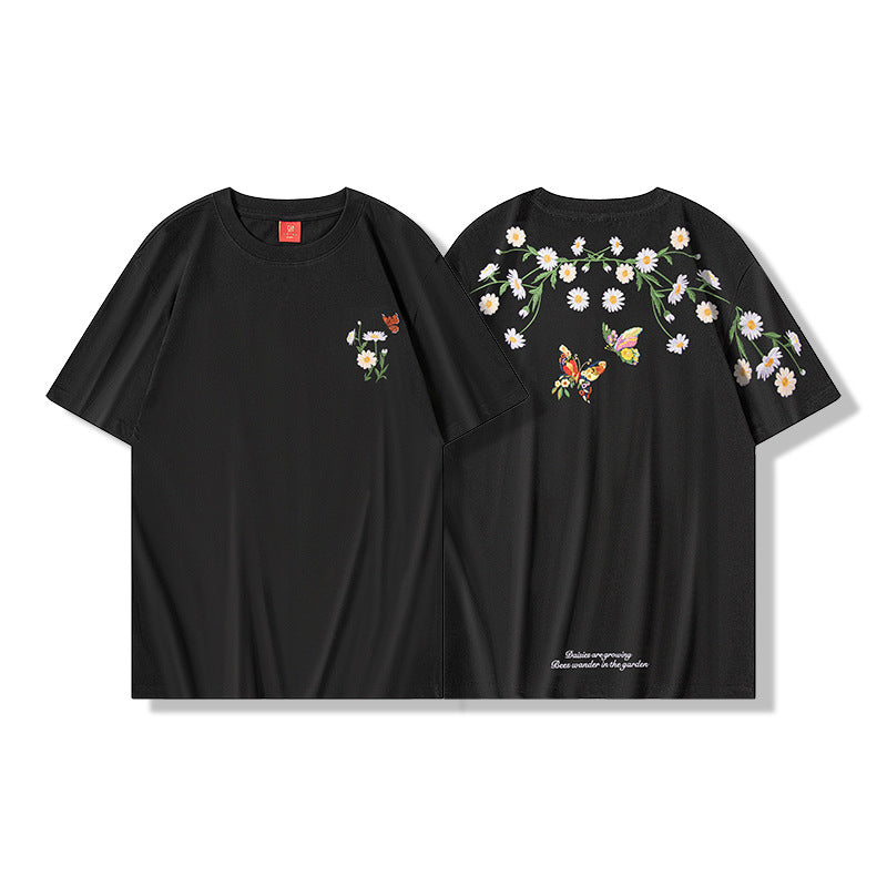 Ashley – T-shirt National à Manches Courtes avec Papillon Changeant