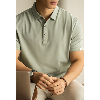 Ryan – Polo en Coton Longue Fibre à Manches Courtes