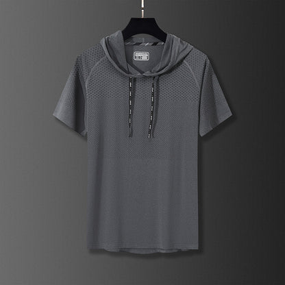 Derek – T-shirt à capuche à séchage rapide pour l'exercice