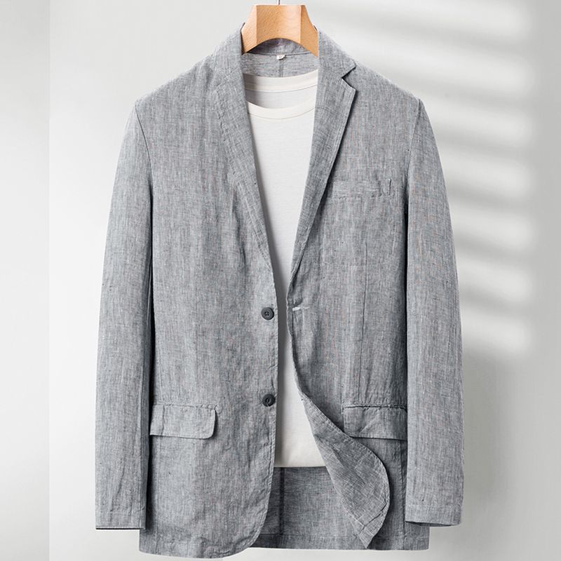 Rebecca – Veste décontractée en lin grande taille pour femmes